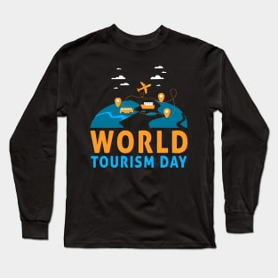 World Tourism Day Travel Across The Continent & See World Long Sleeve T-Shirt